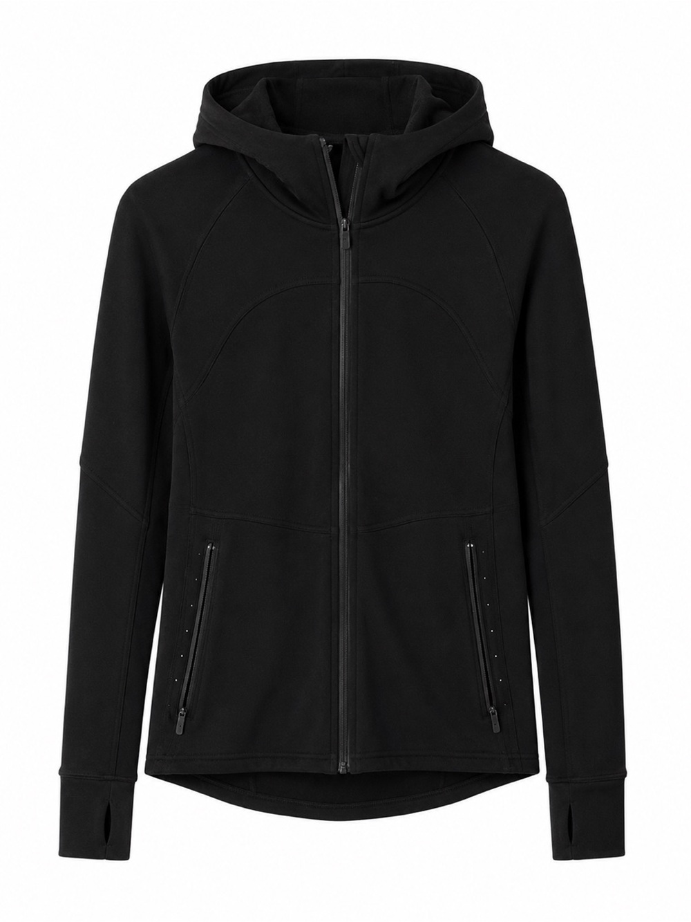 lululemon athletica Black Hooded Full-Zip Jacket